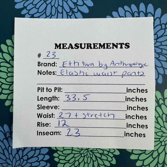 Ettitwa Anthropologie Bohemian Pants High Waisted Gauze Lightweight Boho Artsy - Picture 12 of 12